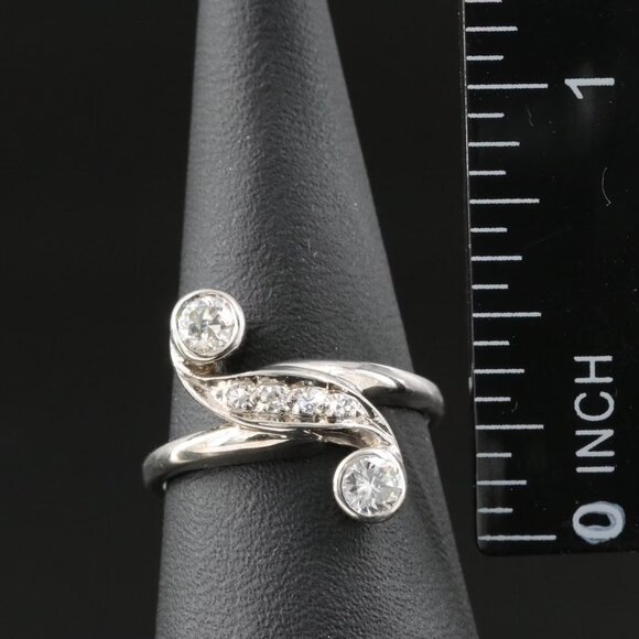 14k Vintage .37 ctw Diamond Ring - Picture 3 of 6